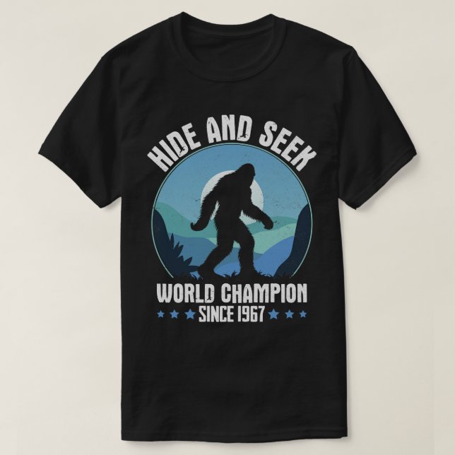 Göm och sök världsmästerskap sedan 1967 t shirt (Design framsida)