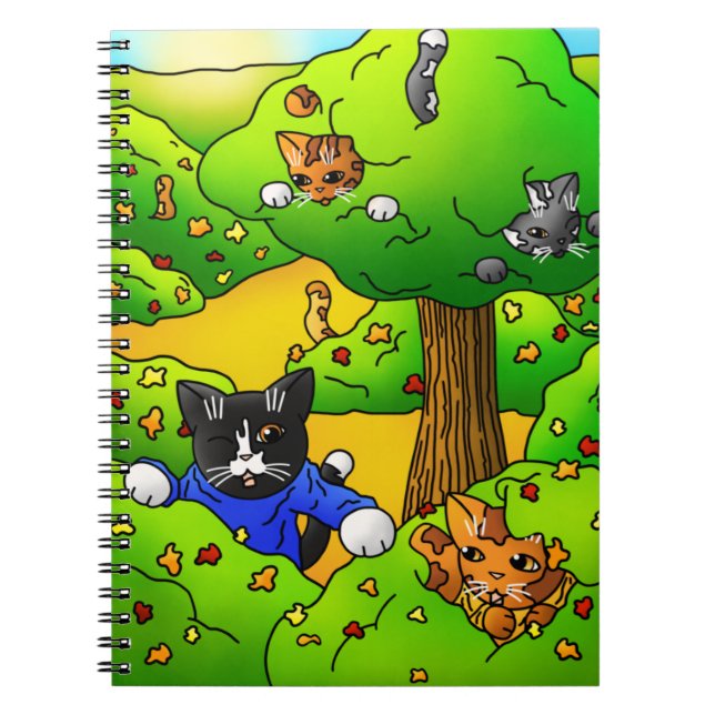 Göm och söka efter katter anteckningsbok (Framsidan)