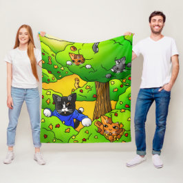 Göm och söka efter katter fleecefilt