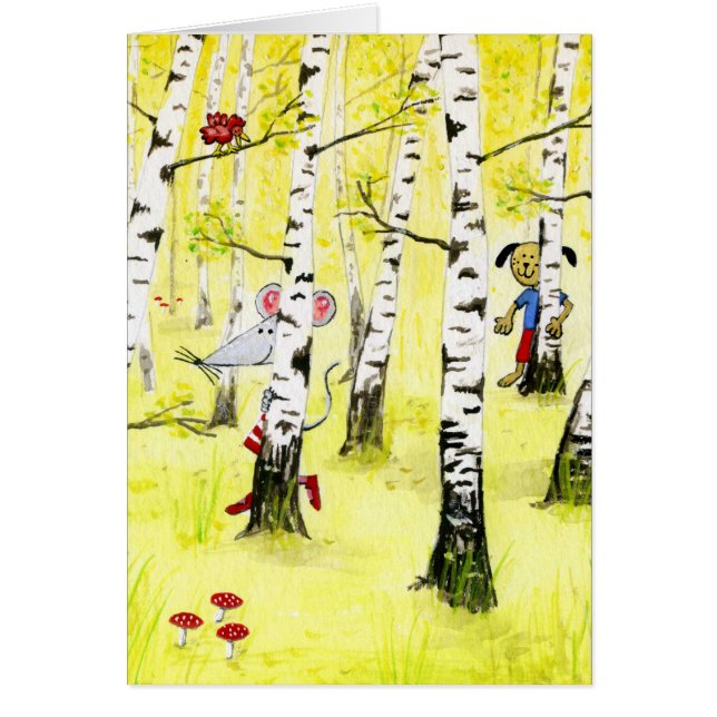 Göm och söka hälsningskort (Framsidan)