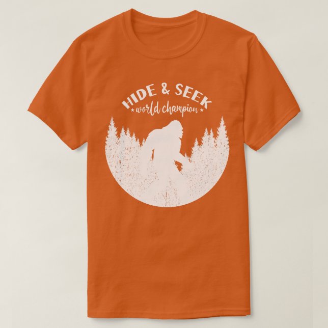 Göm och söka t shirt (Design framsida)