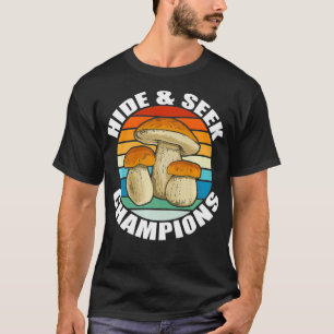GÖM SEEK CHAMPIONS sunset Mushroom Hunting Memine  T Shirt