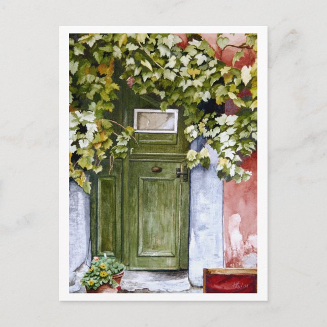 Gömd dörr vykort (Framsida)