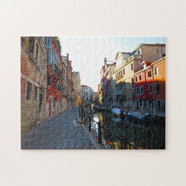 Gömd kanal i Venedig - pussel (Horisontell)