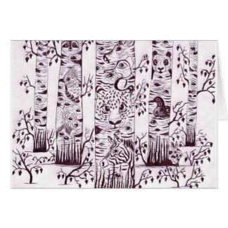 gömd skatt en hälsningskort