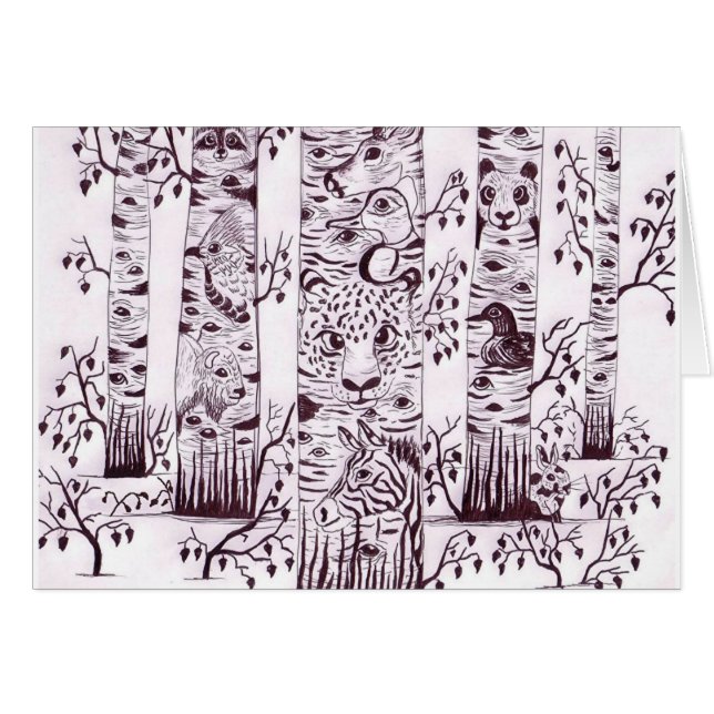 gömd skatt en hälsningskort (Framsidan Horizontal)