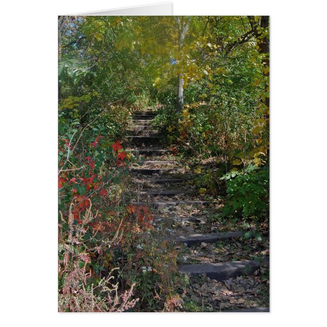 Gömd trappa hälsningskort (Framsidan)