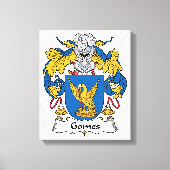 Gomes Family Crest Canvastryck (Framsida)