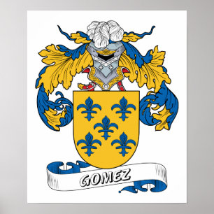 Gomez familjvapensköld poster