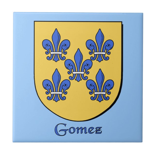 Gomez Family Shield Kakelplatta (Framsidan)