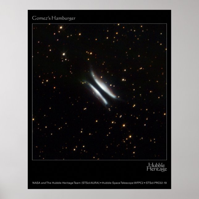 Gomez Hamburgers Hubble Telescope Photo Poster (Framsidan)