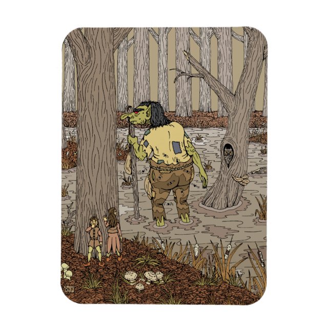 Gömma från Stinkbottom Troll Magnet (Vertikal)