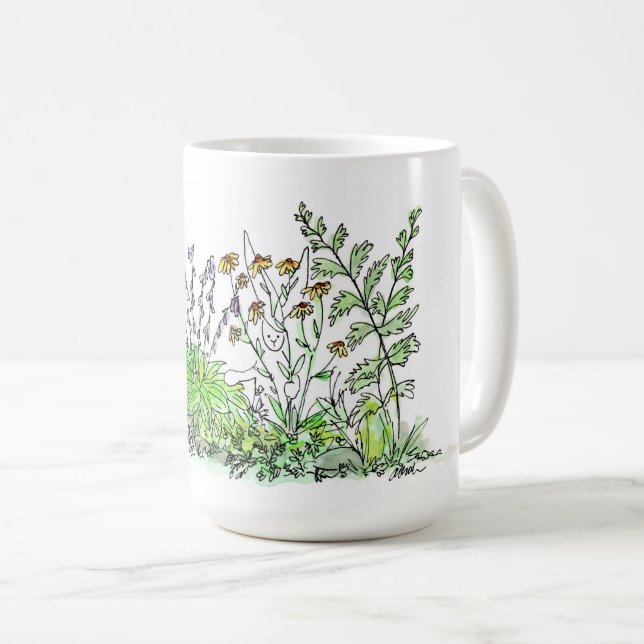 Gömma i blommorna kaffemugg (Framsida höger)