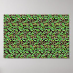 Gömma i Shamrock - Gömt 3D-utskrift Poster