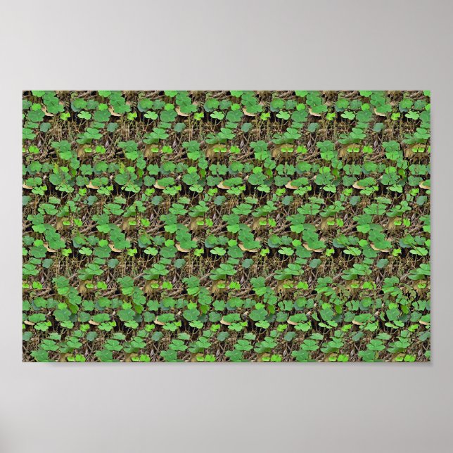 Gömma i Shamrock - Gömt 3D-utskrift Poster (Framsidan)