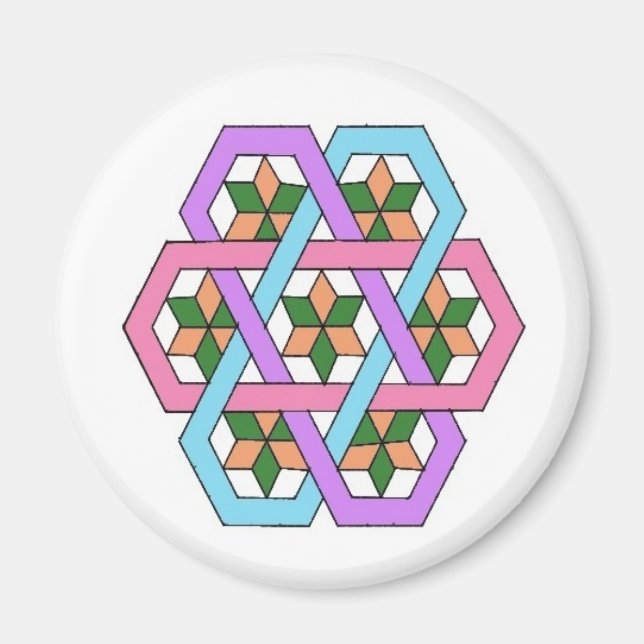 Gömma Stars Rangoli Magnet (Framsidan)