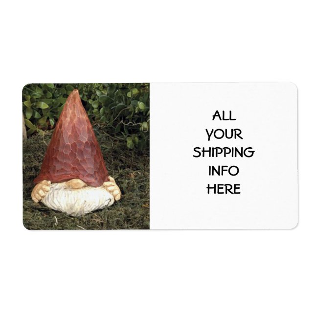 "GÖMMANDE GNOME" VARUMÄRKE FRAKTSEDEL (Framsidan)