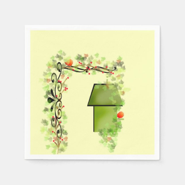 Gömmande i Pappra blöjor från Elfenbenskusten Pappersservett (Framsidan)