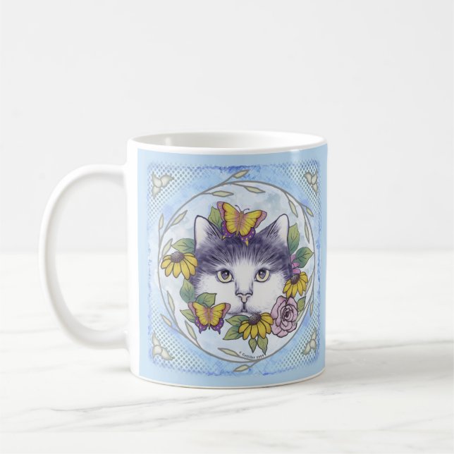 Gömmande Katt mugg (Vänster)