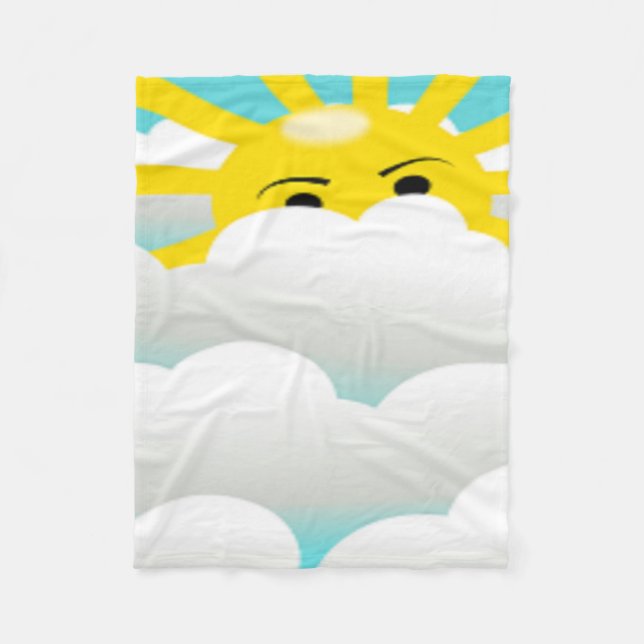 GÖMMANDE SOL FLEECEFILT (Framsidan)