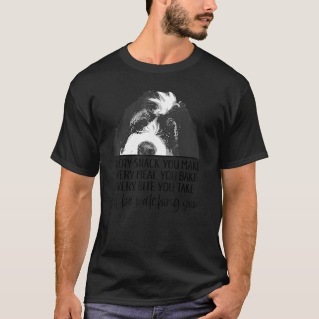 Gömmer Bernedoodle, jag ska titta på Berne Hund T Shirt (Framsida)