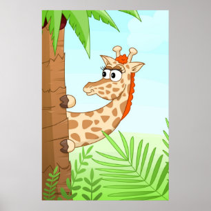 Gömmer giraffe poster
