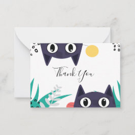 Gömmer katt-Tack Anteckningskort