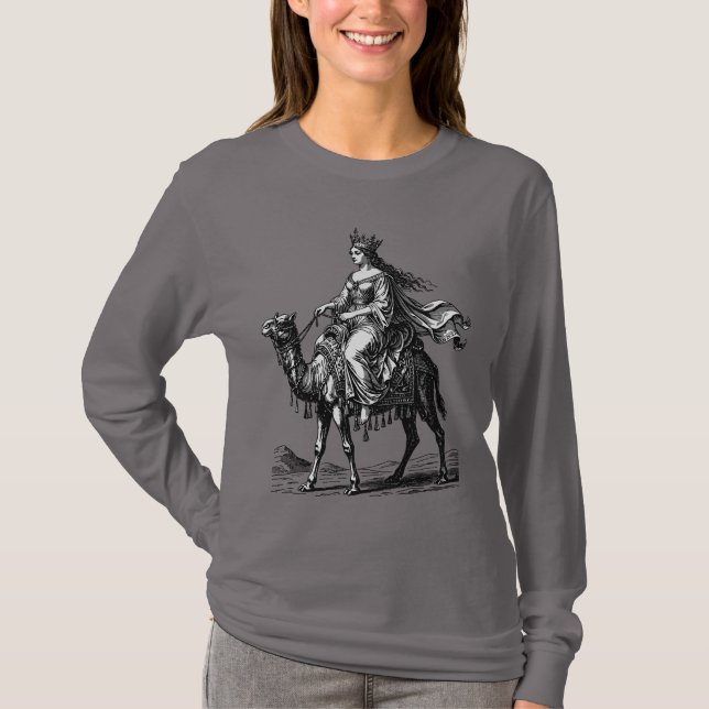 Gomory Kamelryttande Ökenhertiginna T Shirt (Framsida)