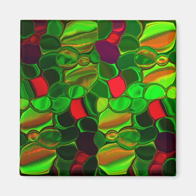 Gomos coloridos com efeito cromado magnet (Framsidan)