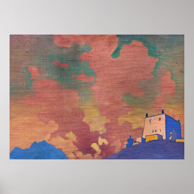 Gompa av Nicholas Roerich Poster (Framsidan)