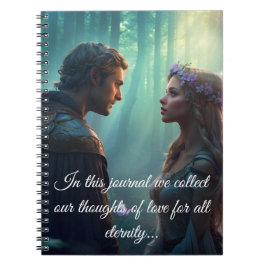 Gömt Älskare i skogsområdet Anteckningsbok