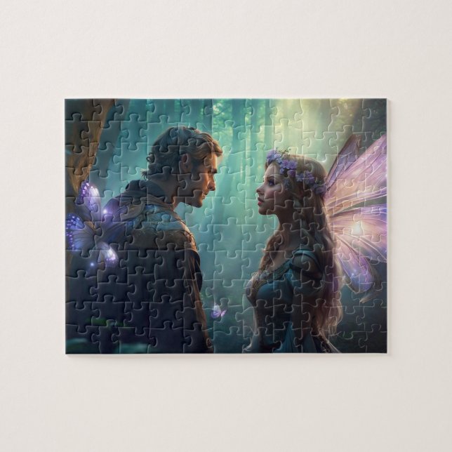 Gömt Älskare i skogsområdet Pussel (Horisontell)