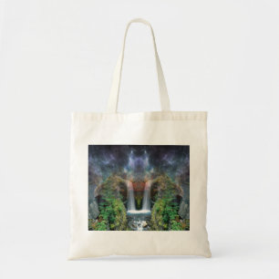Gömt Ansikte i Fantasy Waterfalls Tygkasse