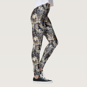Gömt baljväxter i Snöy Uggla - söt Leggings