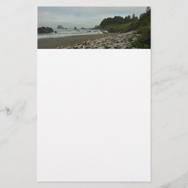 Gömt Beach I i Redwood National Park Brevpapper (Framsida)