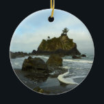 Gömt Beach II i nationalparken Redwood Julgransprydnad Keramik<br><div class="desc">Nationalparken Redwood är uppenbarligen känd för sina odlingar med KustRedwood,  men det finns också många spår från odlingarna till pristina,  orörda stränder. Här är "Gömt Beach",  en av många hittades utanför kustbanan. Det här fotot visas också som "Gömt Beach II" i widescreenformat tapet från sektionen National Parker på www.mlewallpapers.com.</div>