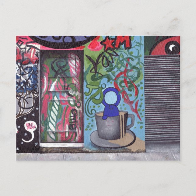 Gömt dörr vykort (Framsida)