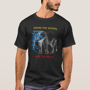 Gömt Elephant gissar att djuret och ill dricker T Shirt