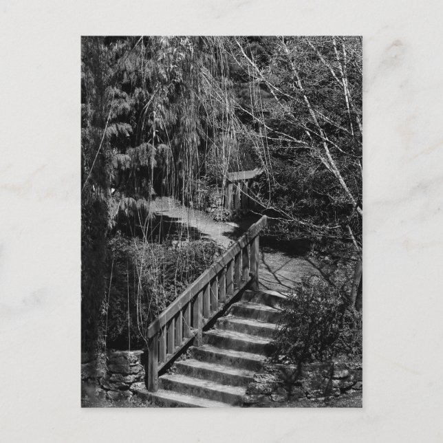 Gömt Garden Stairway-vykort Vykort (Framsida)