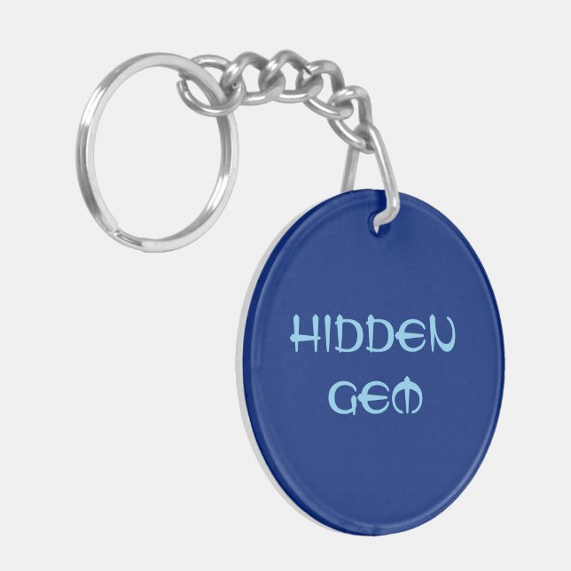 Gömt Gem Acrylic Keychain (Vänstra Framsidan)