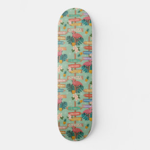 Gömt Hawaii Mini Skateboard Bräda 18,5 Cm