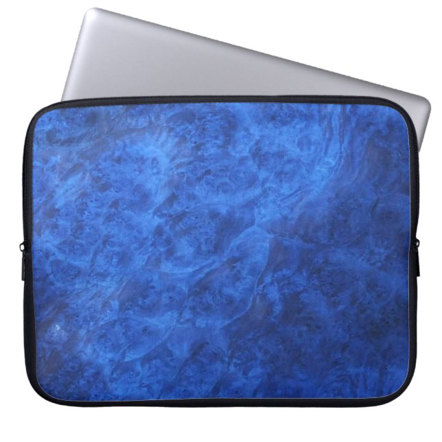 Gömt Hund i Blue Walnut Burl Laptop sleeve (Framsidan)