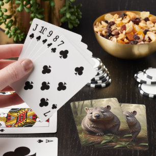 "Gömt i Bush: En Aussie Wombat i Vilden" Casinokort
