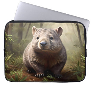 "Gömt i Bush: En Aussie Wombat i Vilden" Laptop Fodral