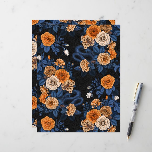 Gömt i ro, orange och blått (Fram/Back In Situ)