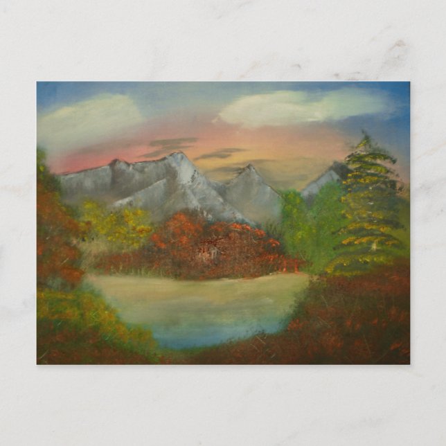 Gömt i rött vykort (Framsida)