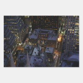 Gömt Julgran på Manhattan i natt