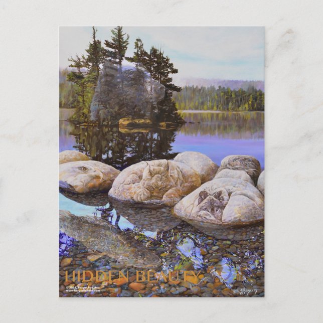 Gömt målarfärg vykort (Framsida)