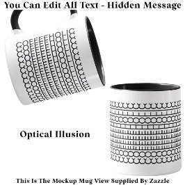 Gömt Message Coffeehohol 115B Lustigt Novelty Mugg