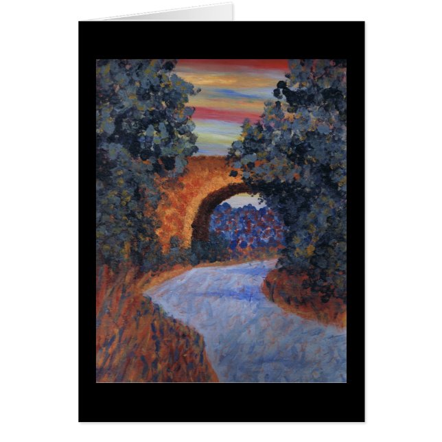 gömt överbrygga hälsningskort (Framsidan)